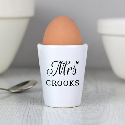 Personalised Mrs Egg Cup - MK&JD Gifts