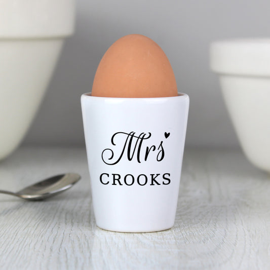 Personalised Mrs Egg Cup - MK&JD Gifts