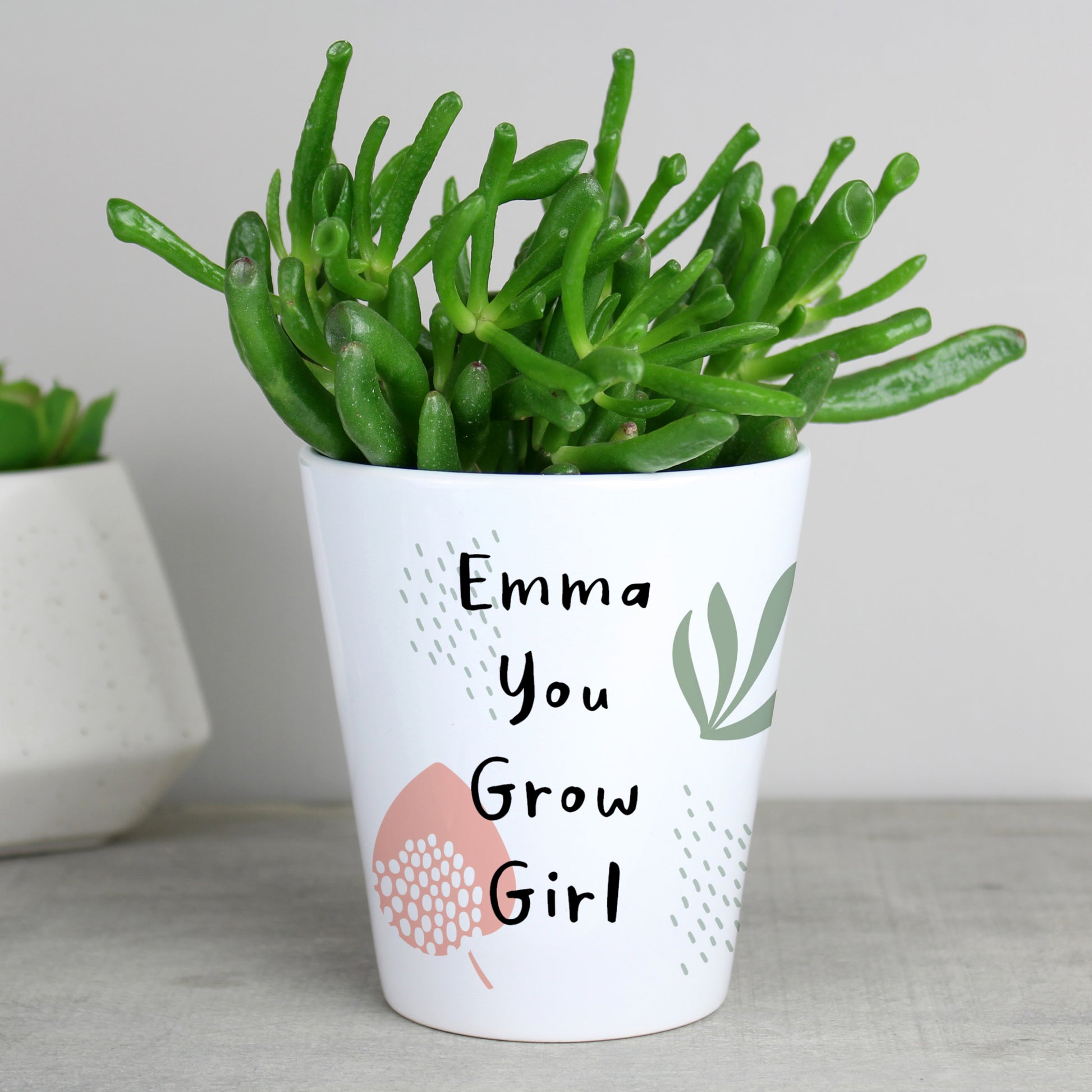 Personalised Abstract Pattern Plant Pot - MK&JD Gifts