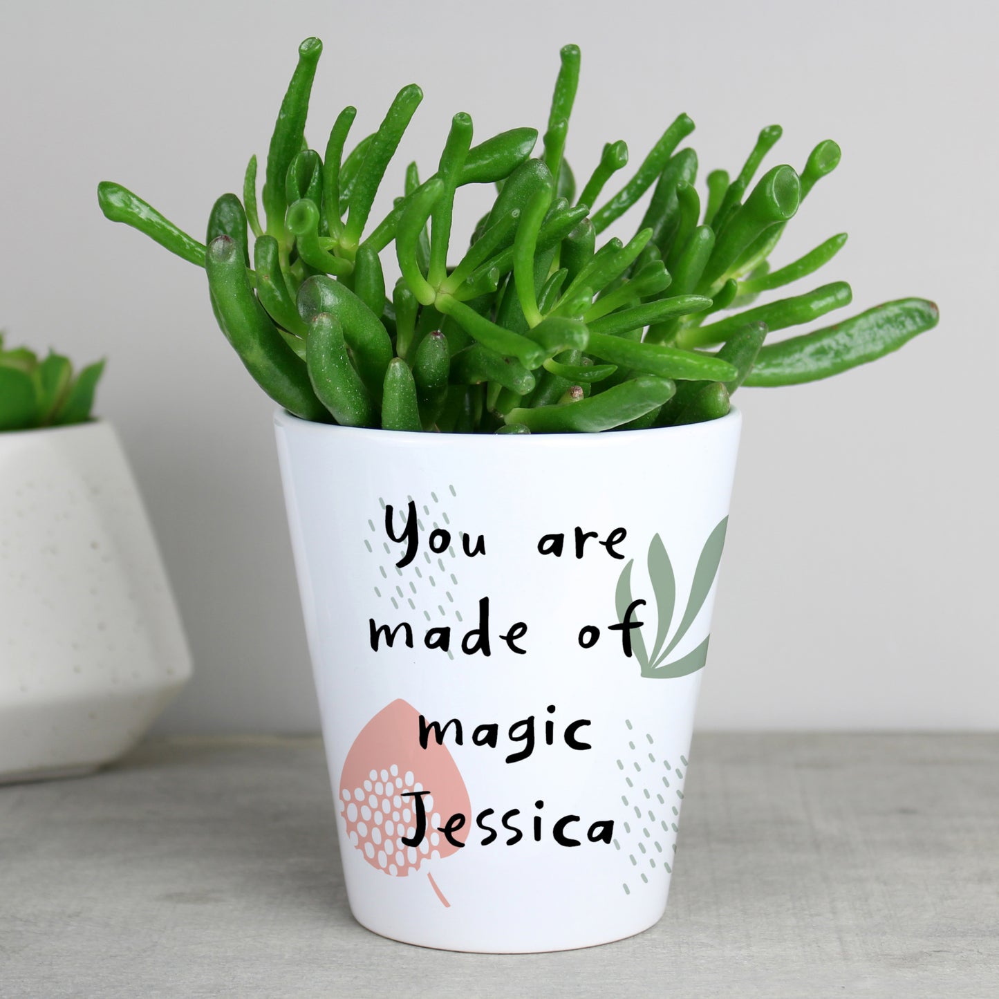 Personalised Abstract Pattern Plant Pot - MK&JD Gifts