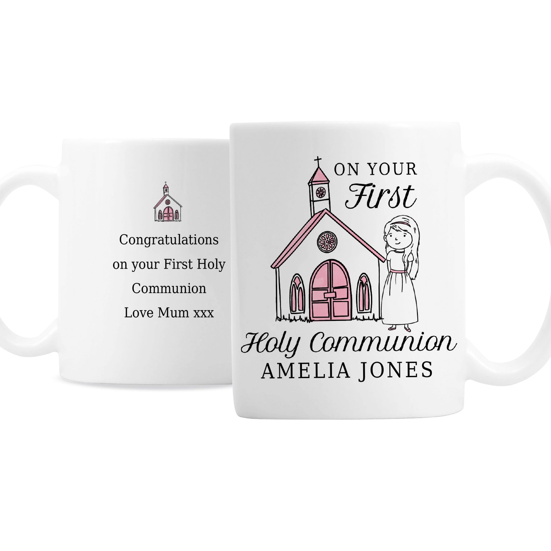 Personalised Girls First Holy Communion Mug - MK&JD Gifts