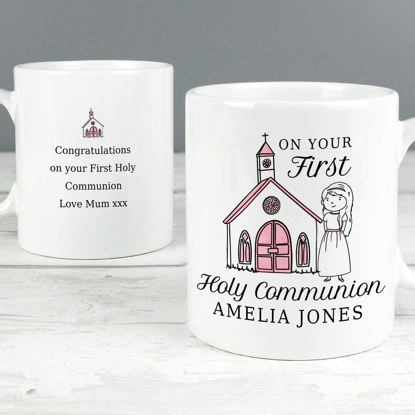 Personalised Girls First Holy Communion Mug - MK&JD Gifts