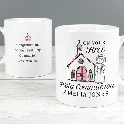 Personalised Girls First Holy Communion Mug - MK&JD Gifts