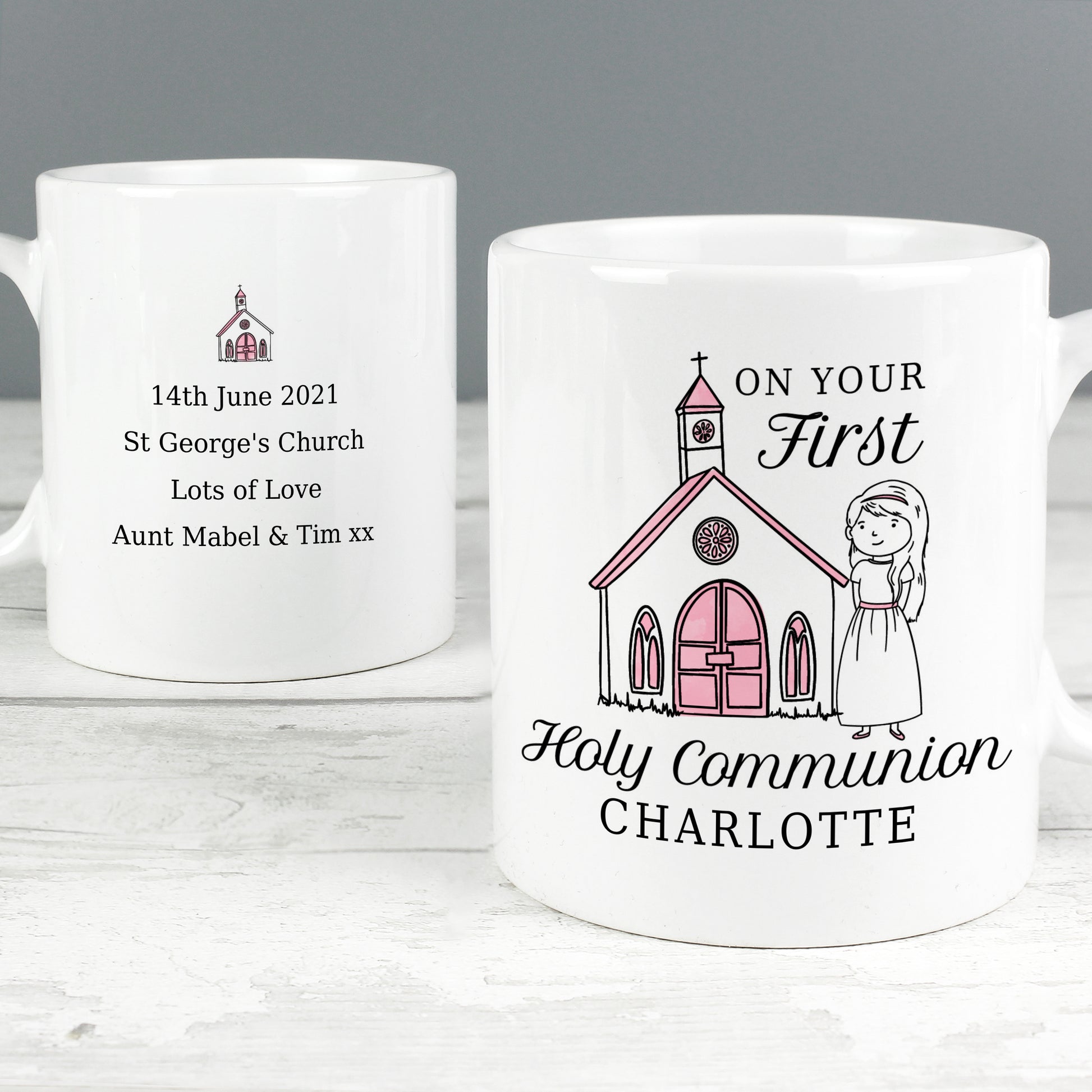 Personalised Girls First Holy Communion Mug - MK&JD Gifts