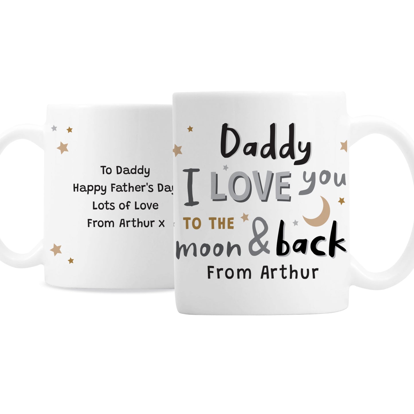 Personalised To the Moon and Back Mug - MK&JD Gifts