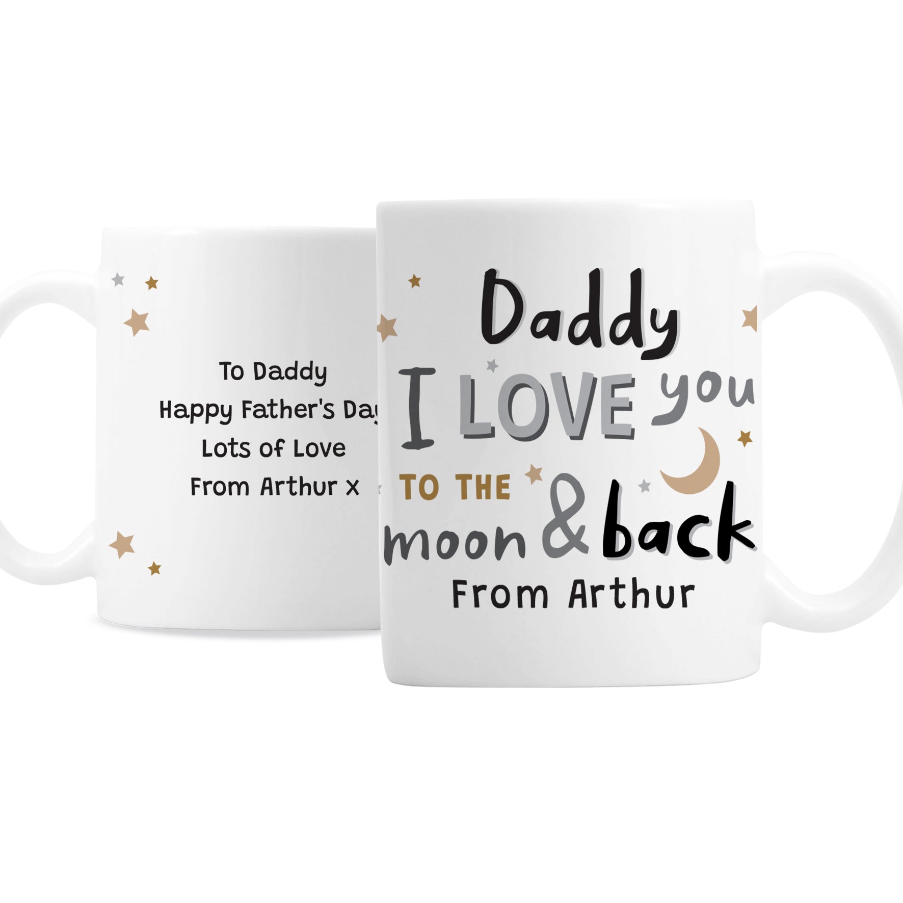 Personalised To the Moon and Back Mug - MK&JD Gifts