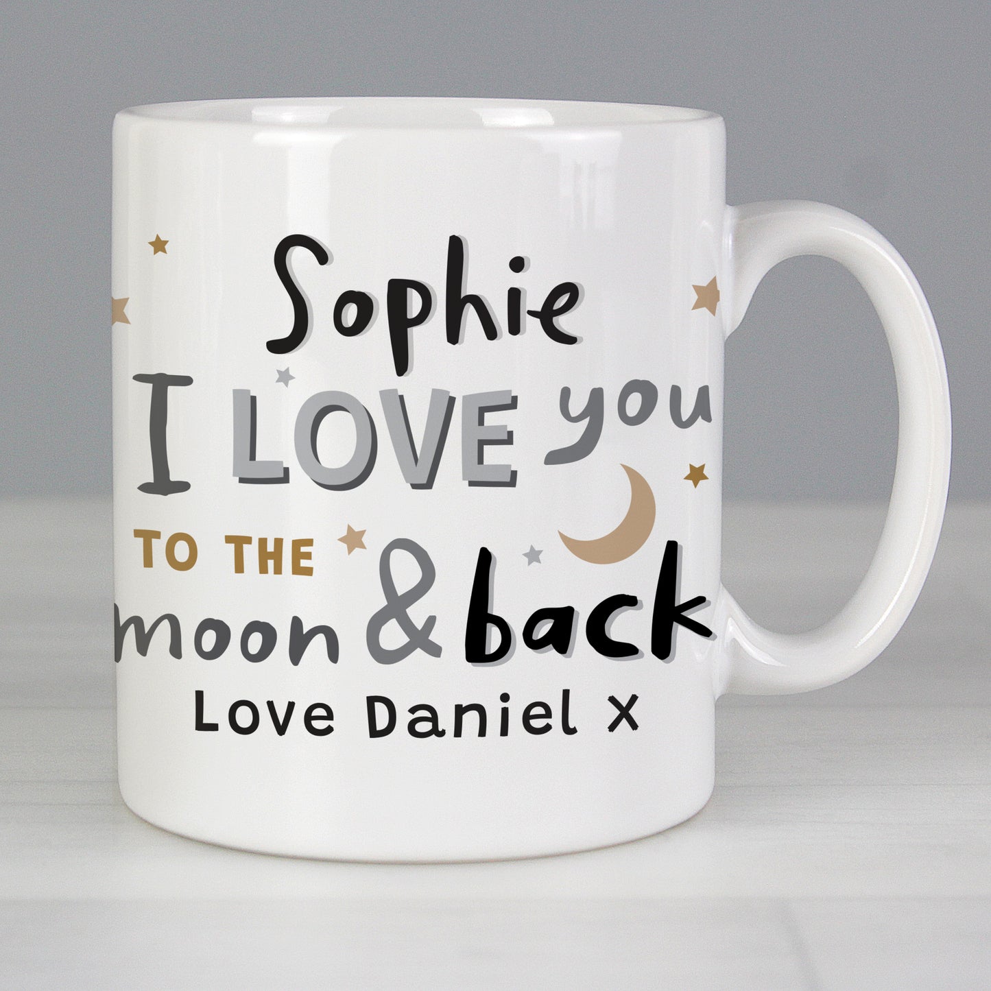 Personalised To the Moon and Back Mug - MK&JD Gifts