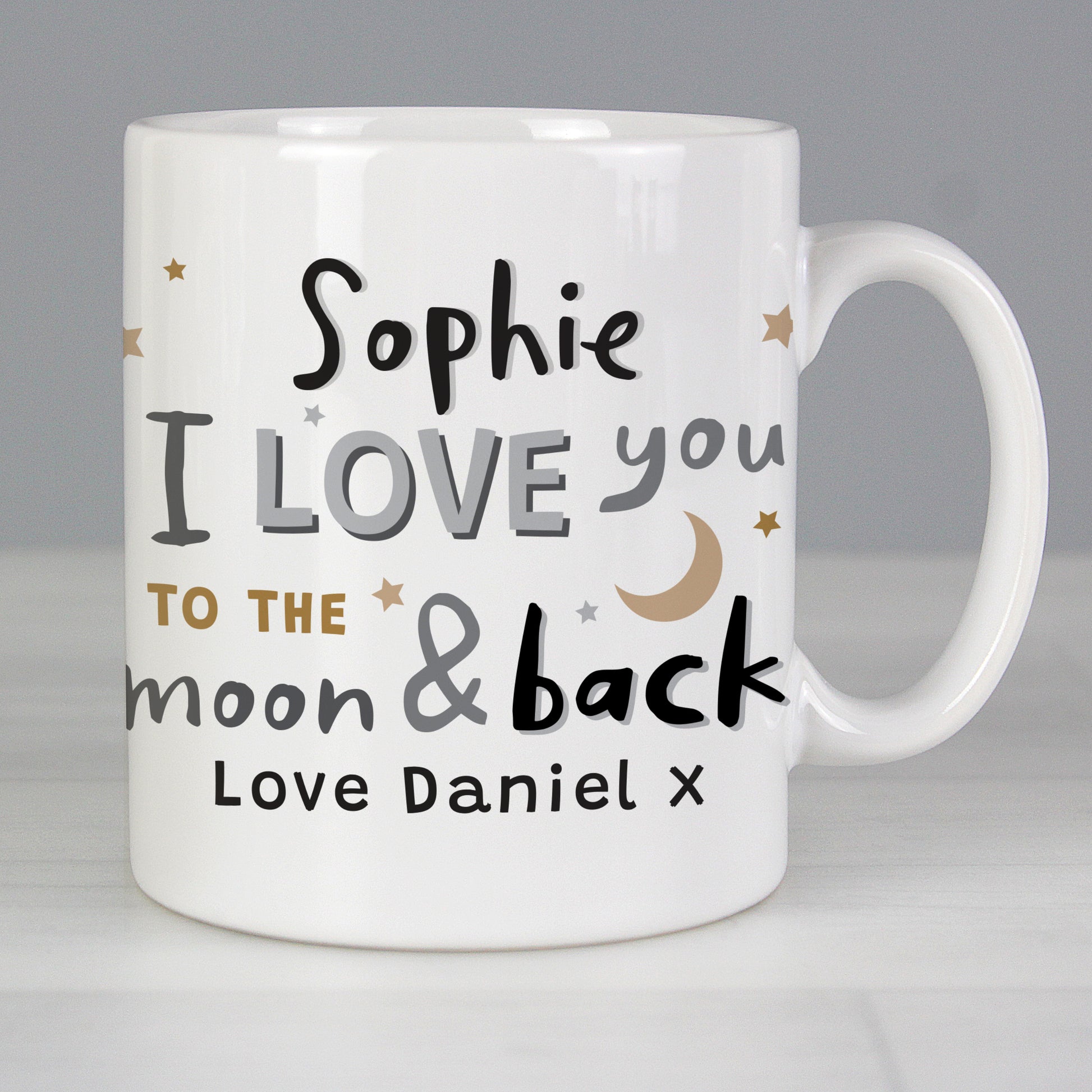 Personalised To the Moon and Back Mug - MK&JD Gifts
