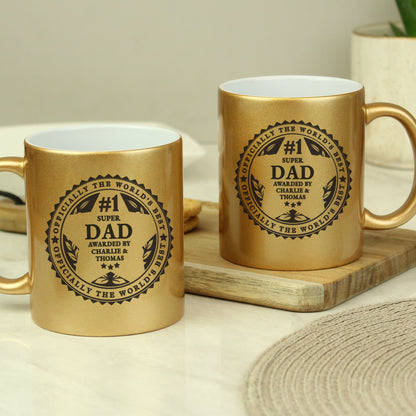 Personalised Worlds Best Gold Mug - MK&JD Gifts