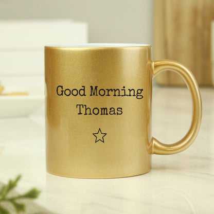 Personalised Free Text Gold Mug - MK&JD Gifts
