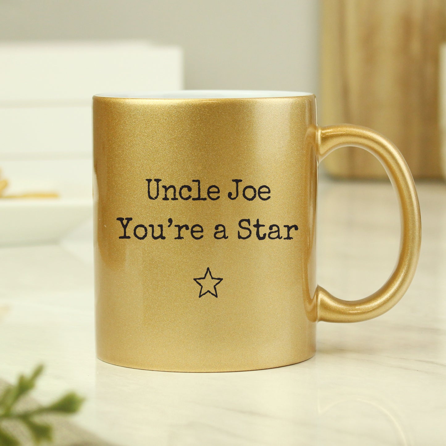 Personalised Free Text Gold Mug - MK&JD Gifts