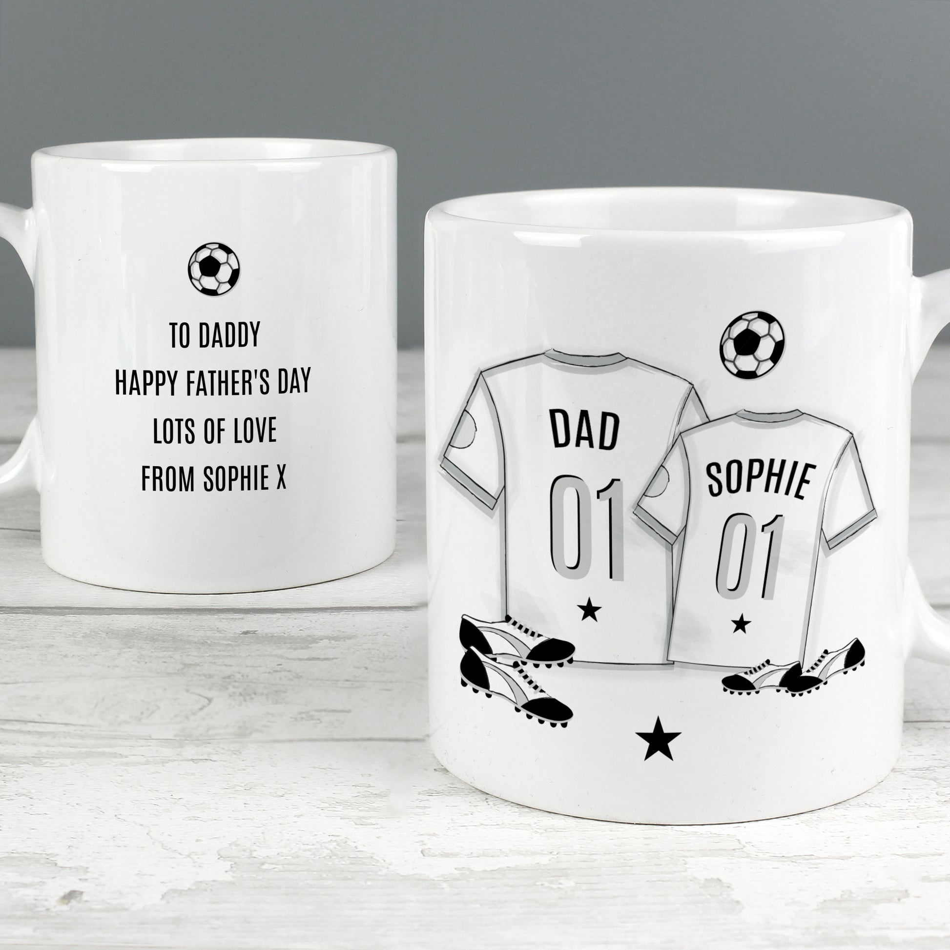 Personalised Football Mini Me Mug - MK&JD Gifts