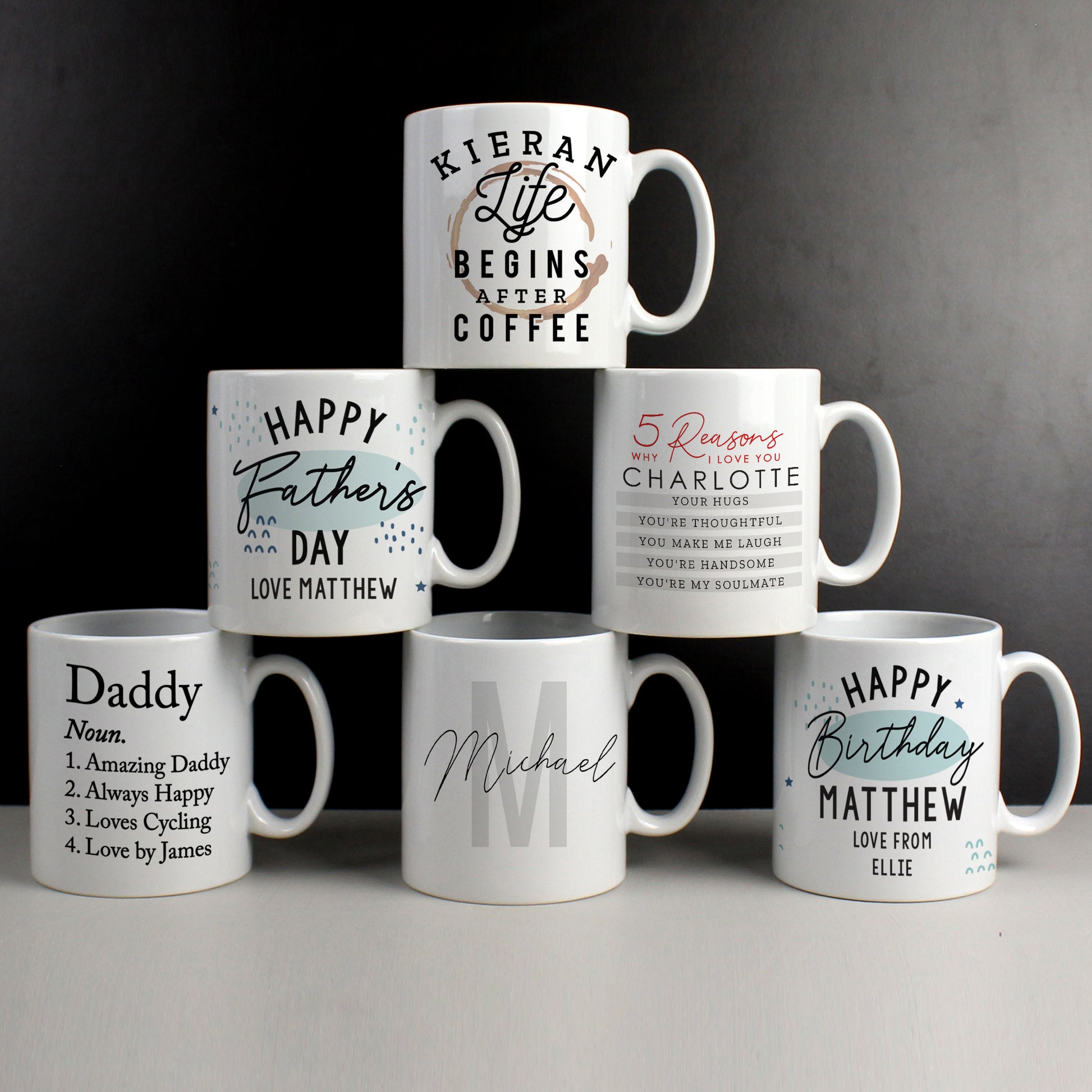 Personalised 5 Reasons Why Mug - MK&JD Gifts