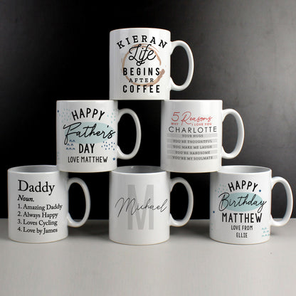 Personalised 5 Reasons Why Mug - MK&JD Gifts