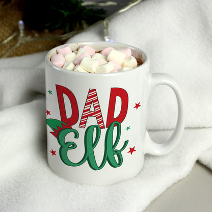 Personalised Dad Elf Mug - MK&JD Gifts