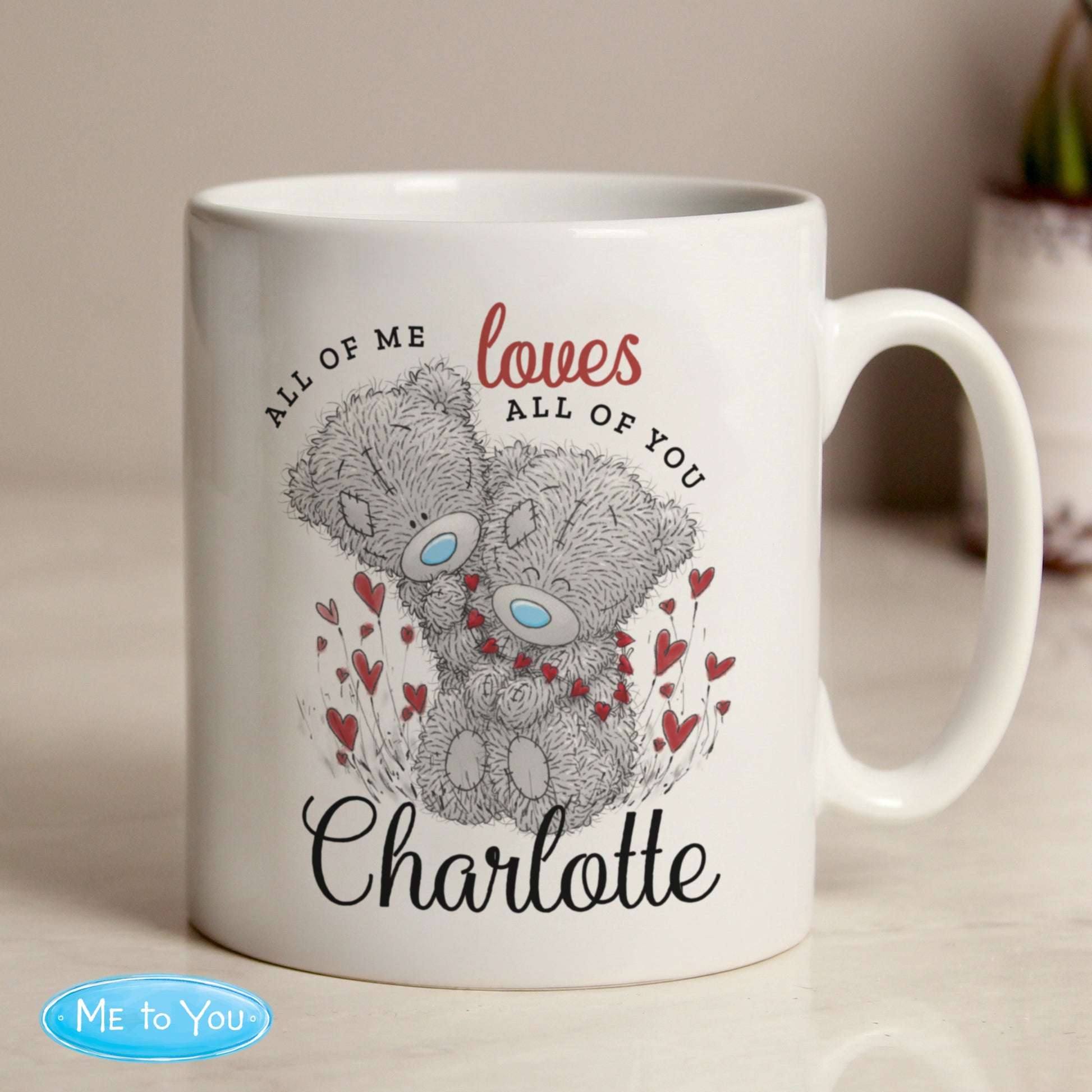 Personalised Me to You Valentine Mug - MK&JD Gifts