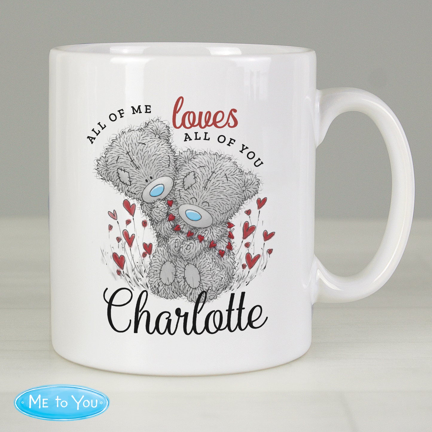 Personalised Me to You Valentine Mug - MK&JD Gifts