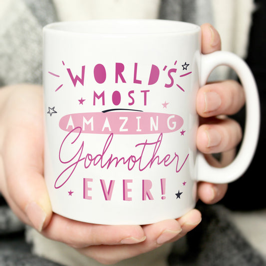 Personalised World's Most Amazing Godmother Mug - MK&JD Gifts