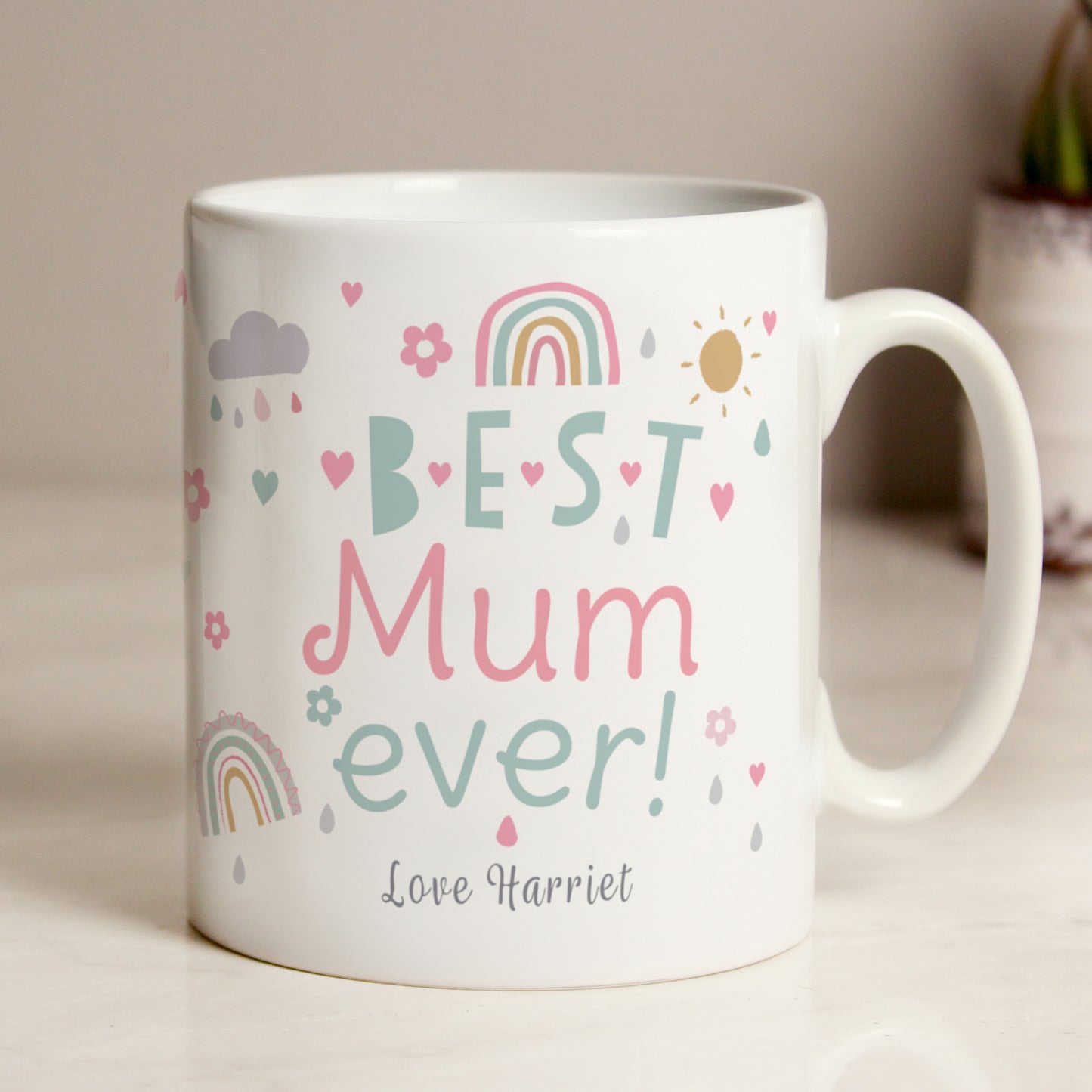 Personalised Best Ever Rainbows & Sunshine Mug - MK&JD Gifts