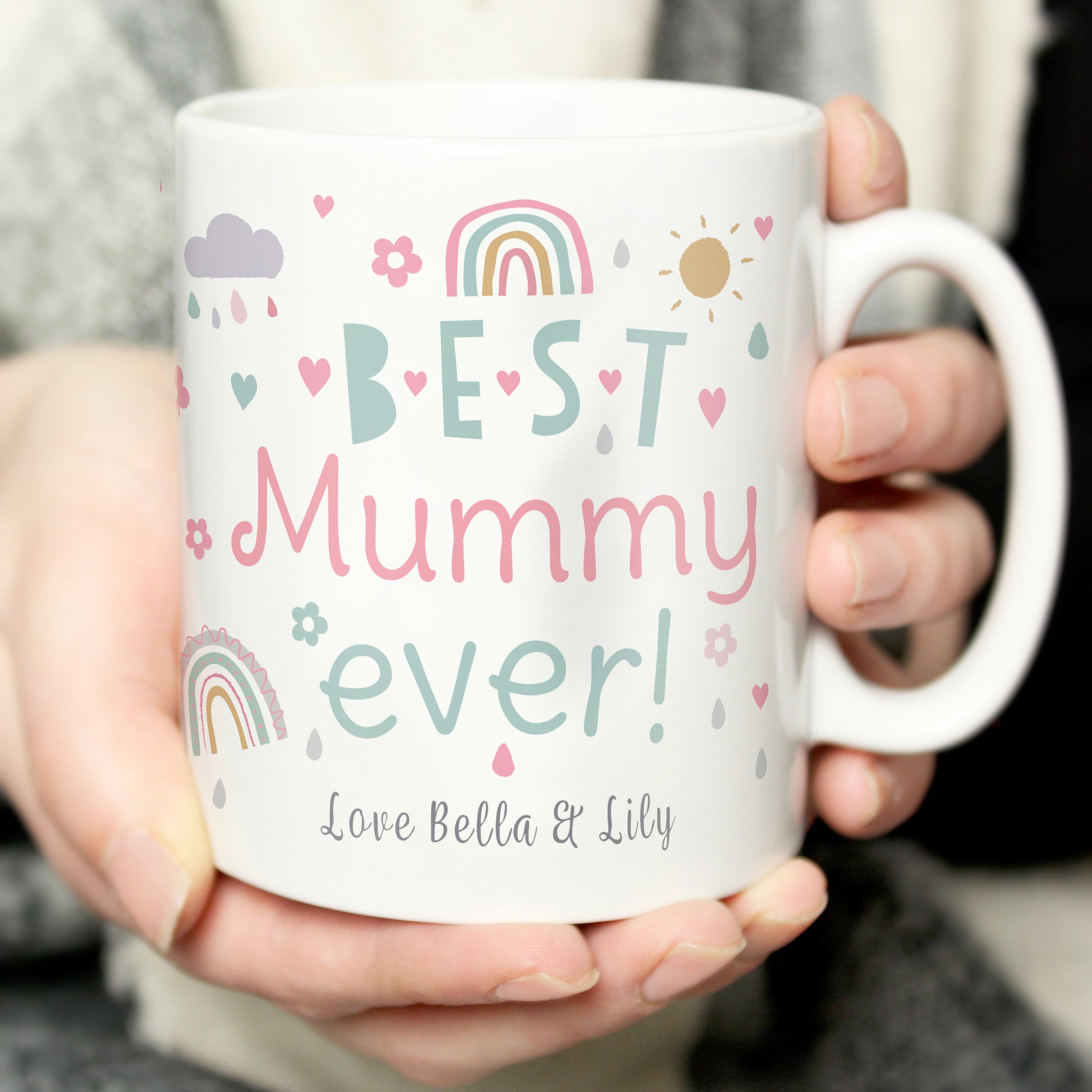 Personalised Best Ever Rainbows & Sunshine Mug - MK&JD Gifts