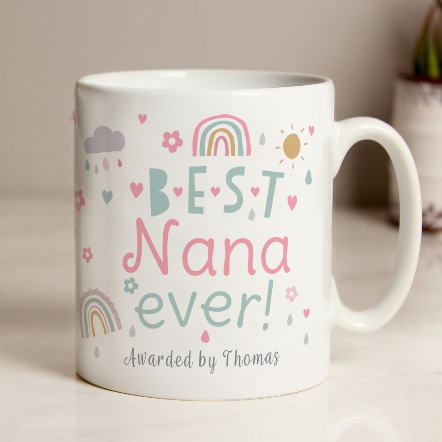 Personalised Best Ever Rainbows & Sunshine Mug - MK&JD Gifts