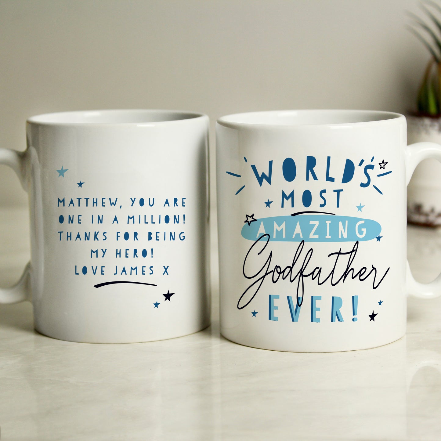 Personalised World's Most Amazing Godfather Mug - MK&JD Gifts