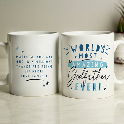Personalised World's Most Amazing Godfather Mug - MK&JD Gifts