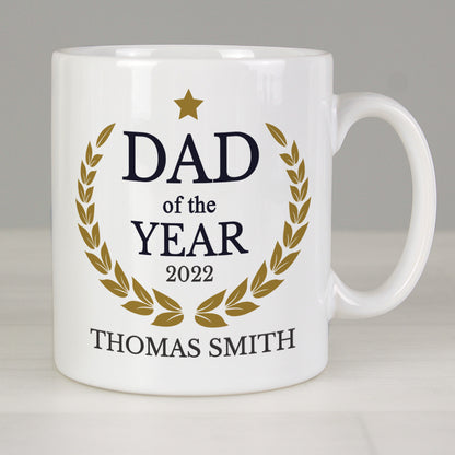Personalised Dad of the Year Mug - MK&JD Gifts