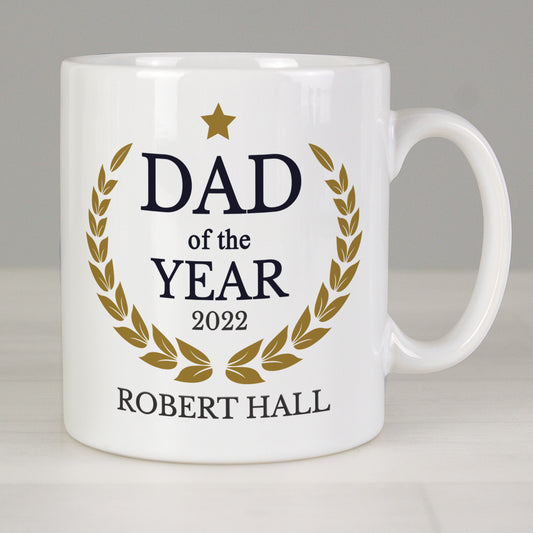 Personalised Dad of the Year Mug - MK&JD Gifts