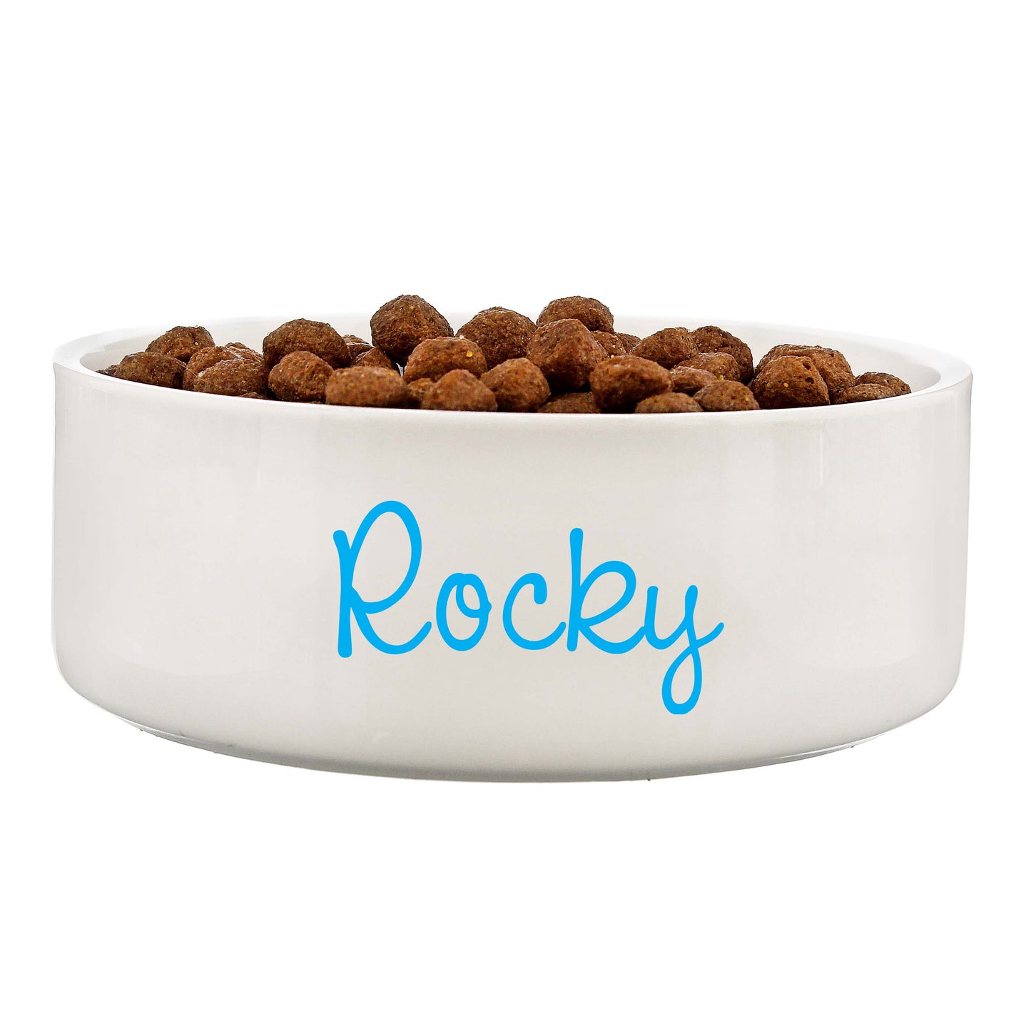 Personalised Blue Name 14cm Medium Pet Bowl - MK&JD Gifts