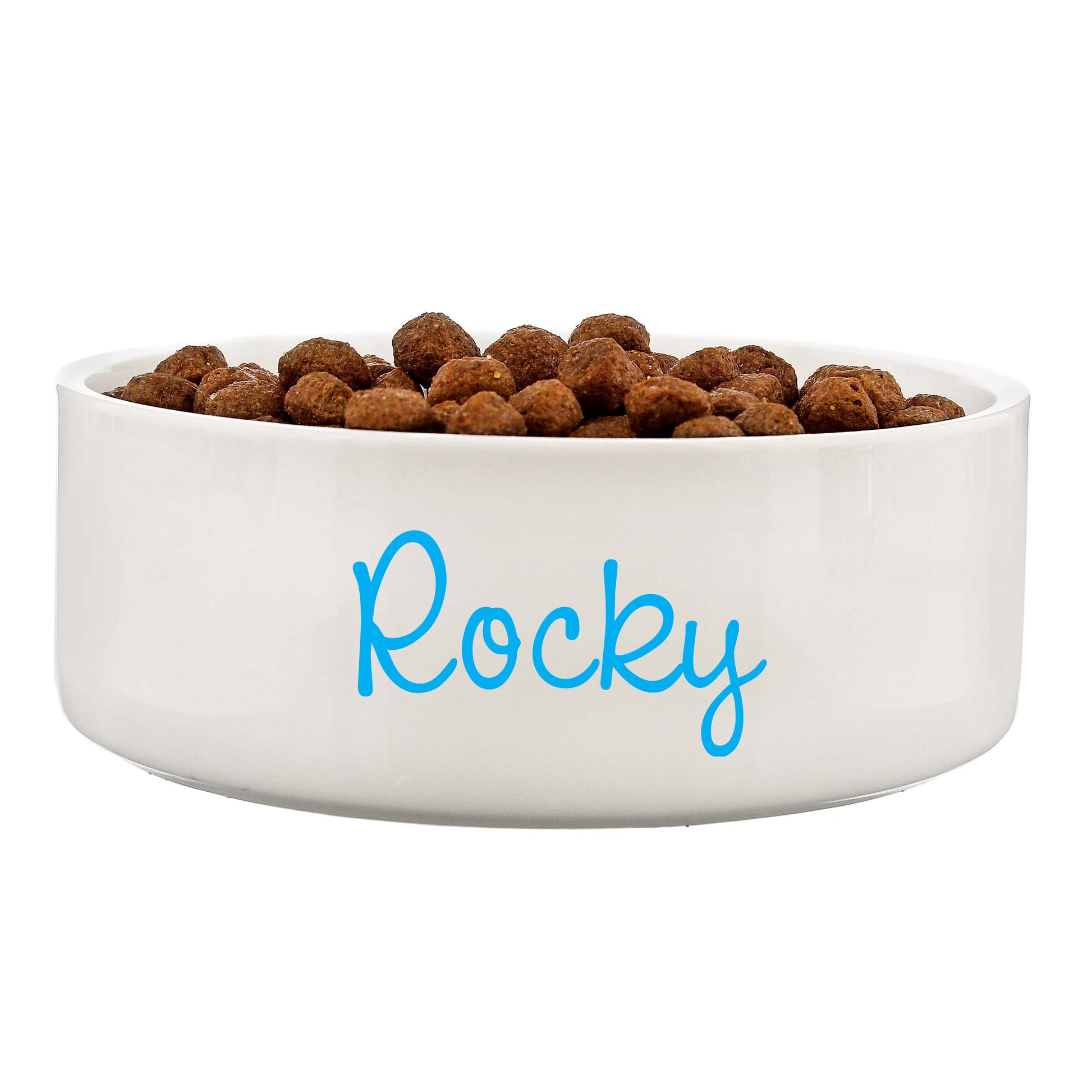 Personalised Blue Name 14cm Medium Pet Bowl - MK&JD Gifts
