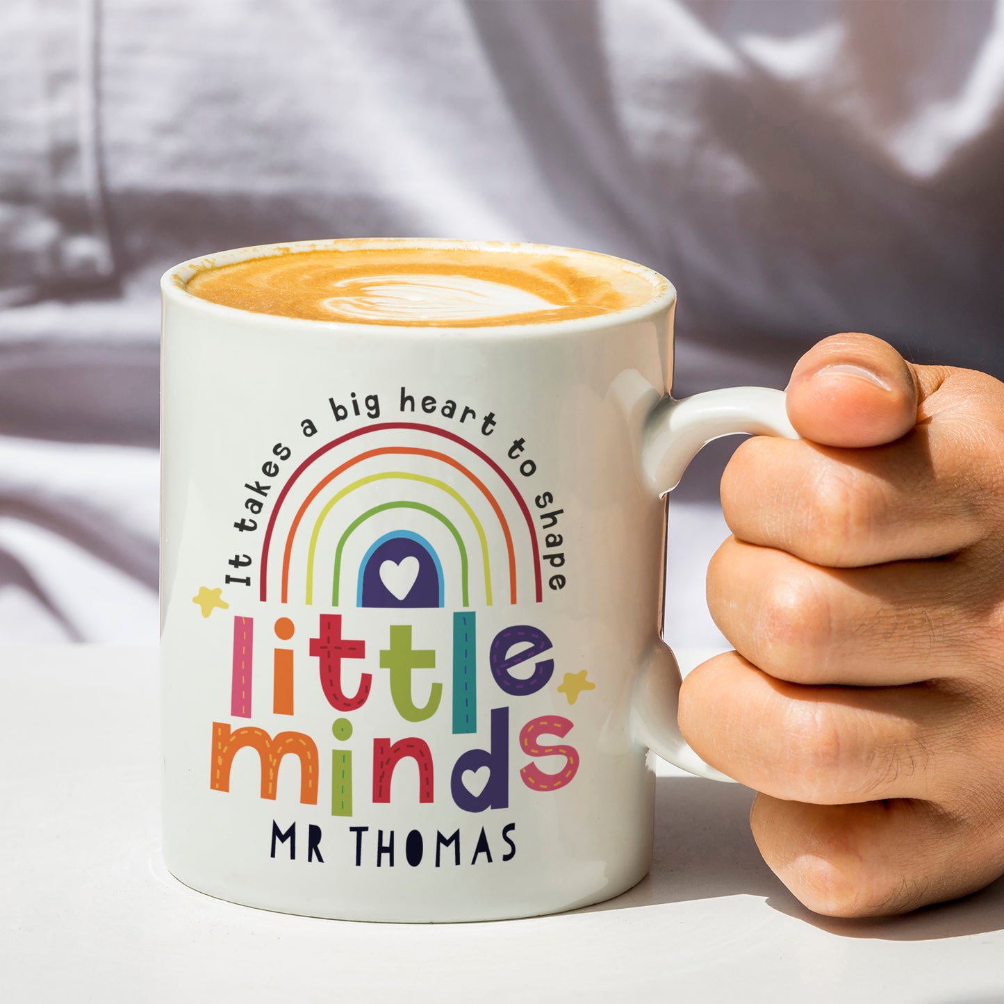 Personalised Shape Little Minds Mug - MK&JD Gifts