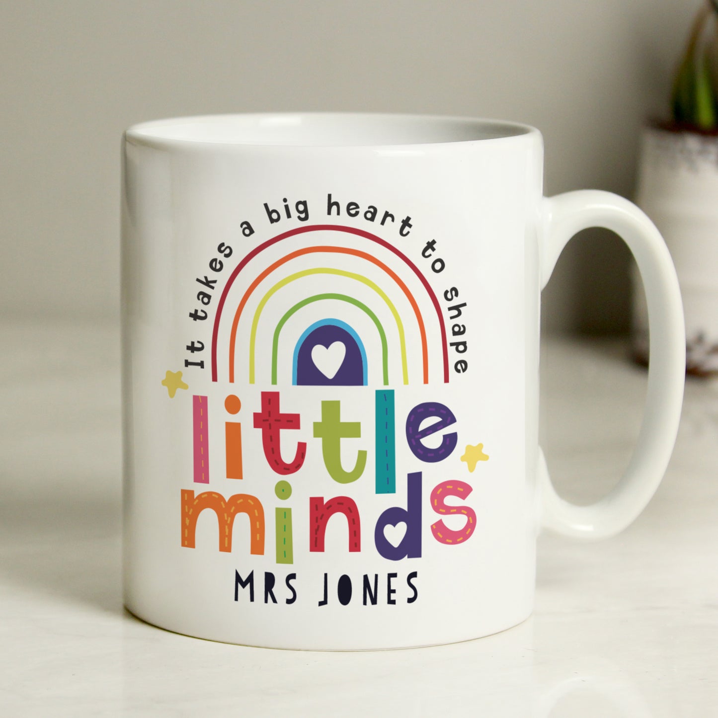 Personalised Shape Little Minds Mug - MK&JD Gifts