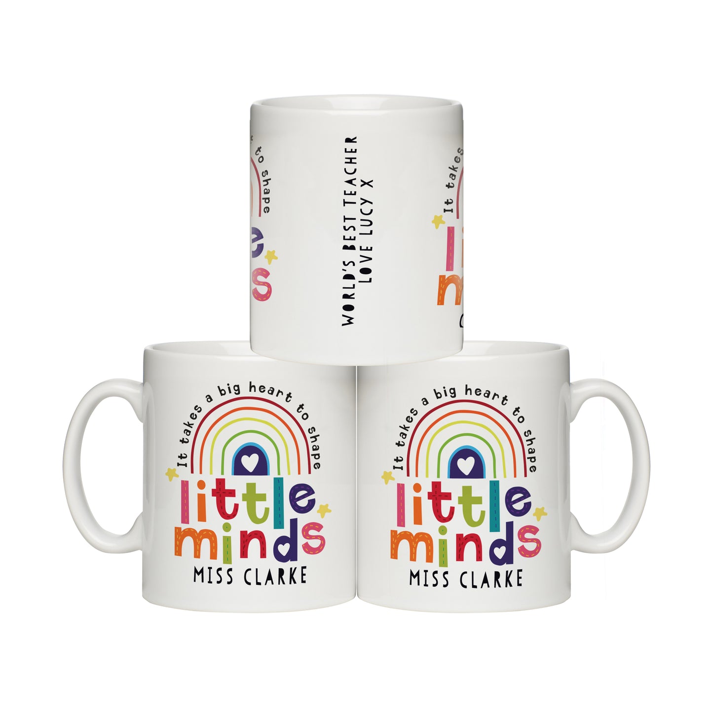 Personalised Shape Little Minds Mug - MK&JD Gifts