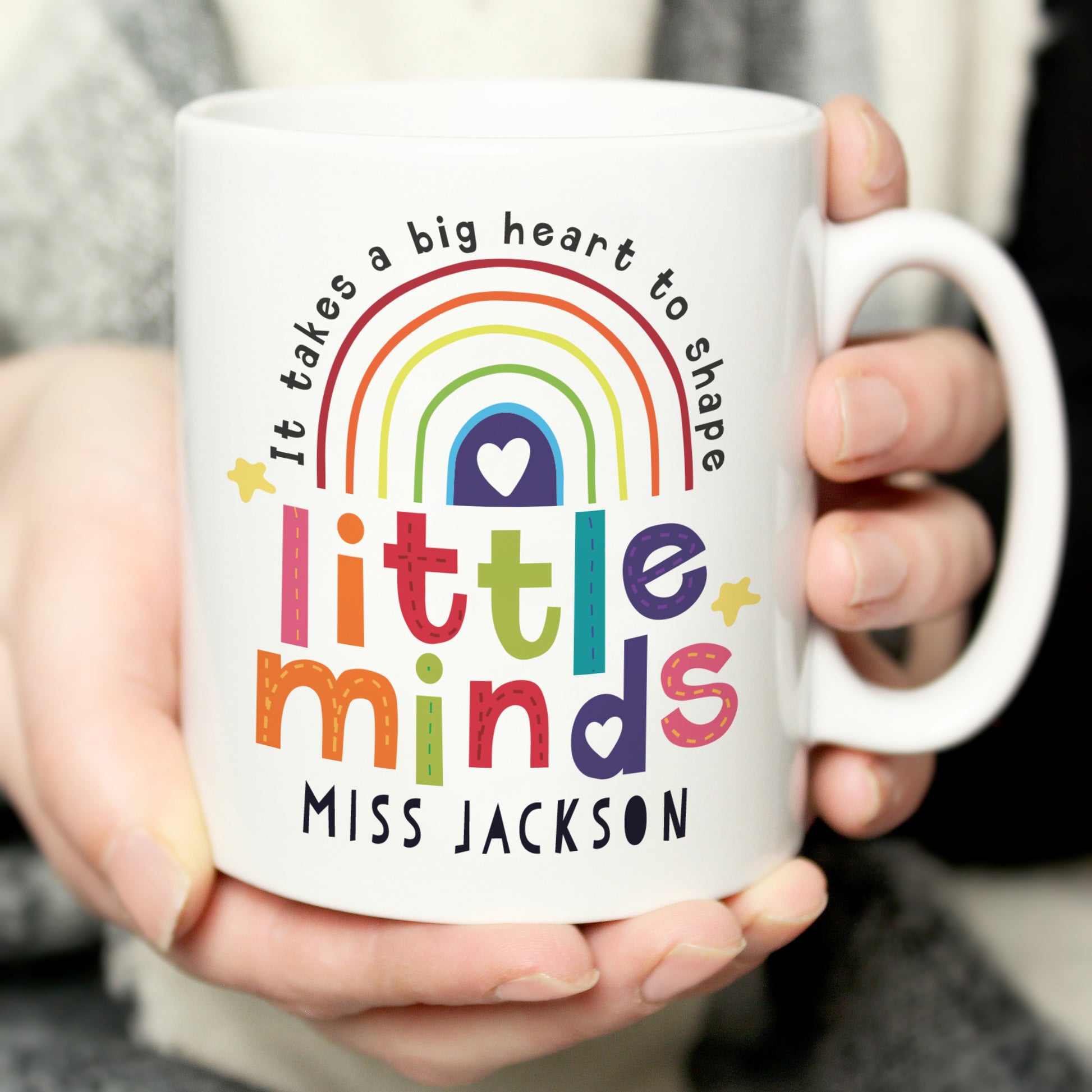 Personalised Shape Little Minds Mug - MK&JD Gifts