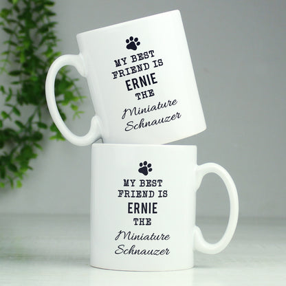 Personalised Paw Print Dog Breed Mug - MK&JD Gifts