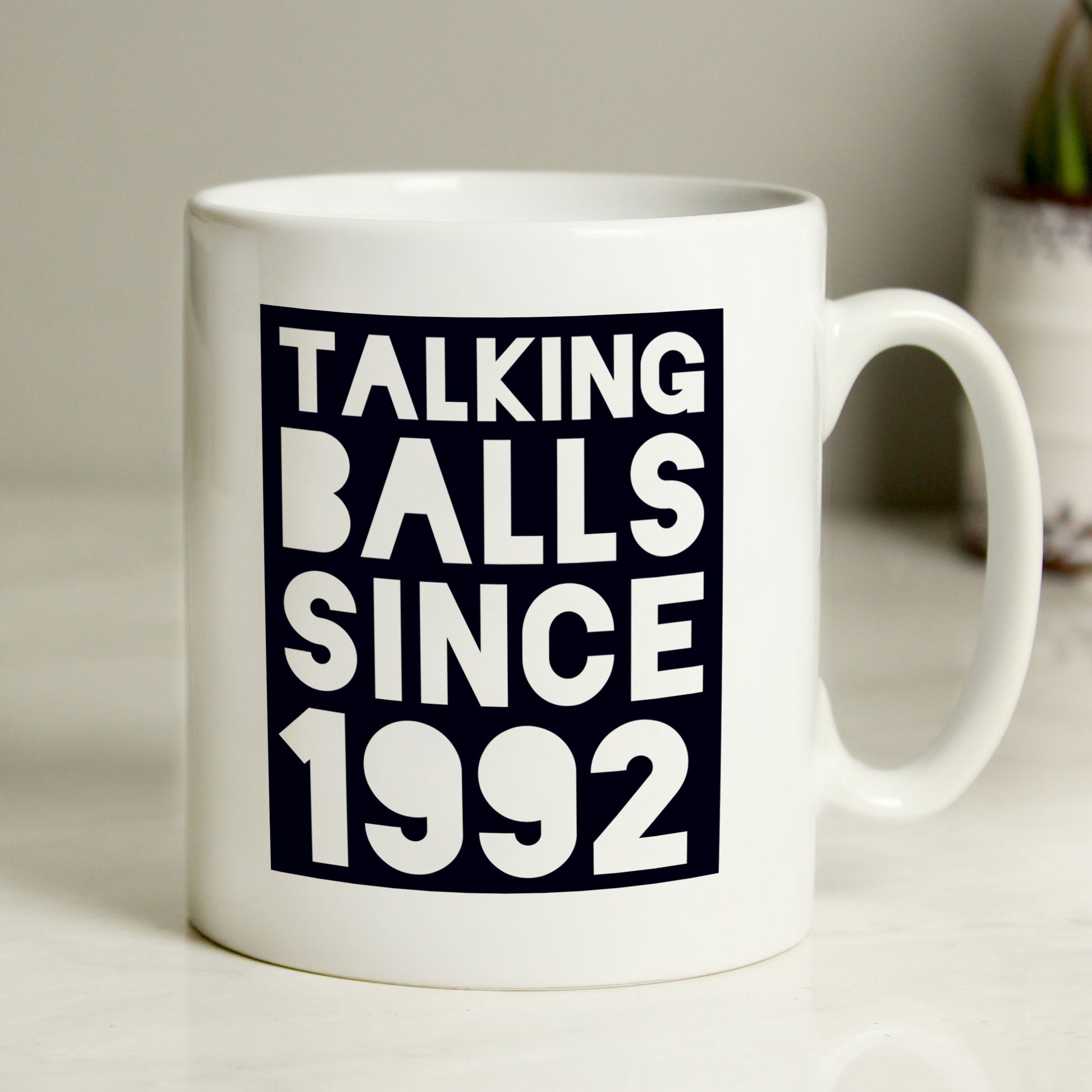 Personalised Talking Balls Since Mug - MK&JD Gifts