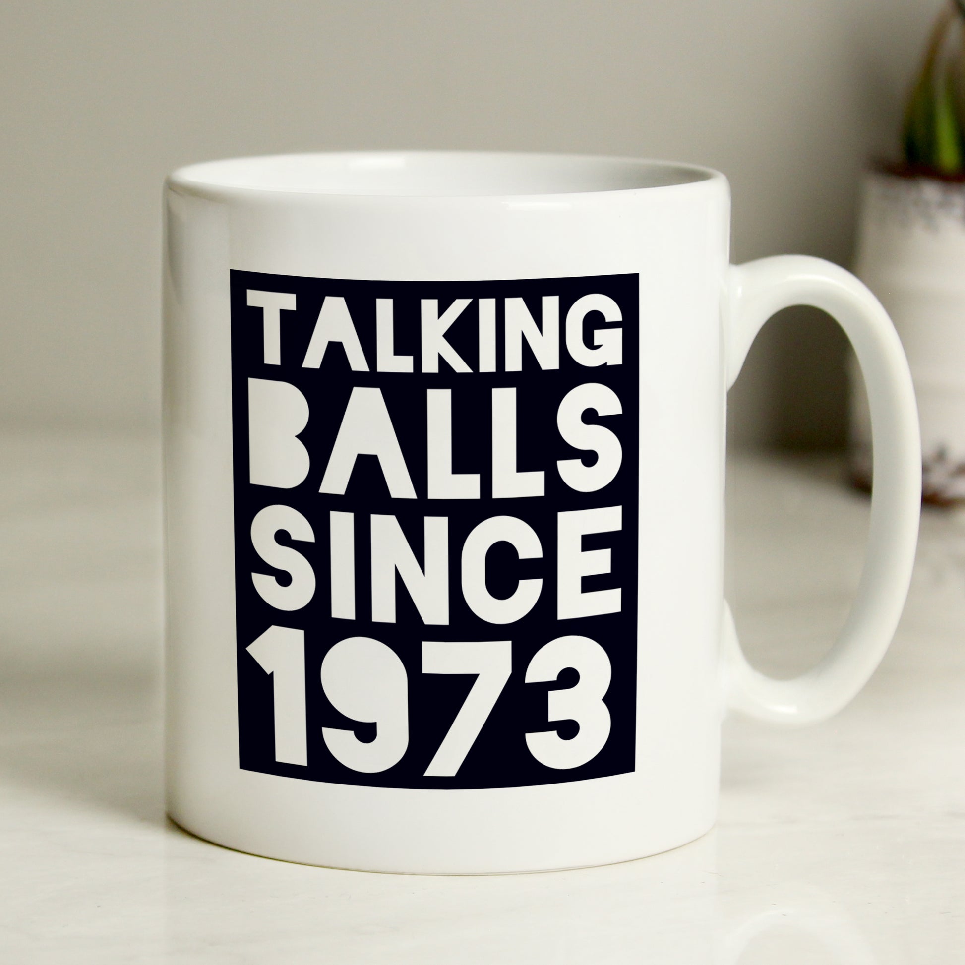 Personalised Talking Balls Since Mug - MK&JD Gifts