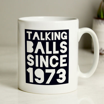 Personalised Talking Balls Since Mug - MK&JD Gifts