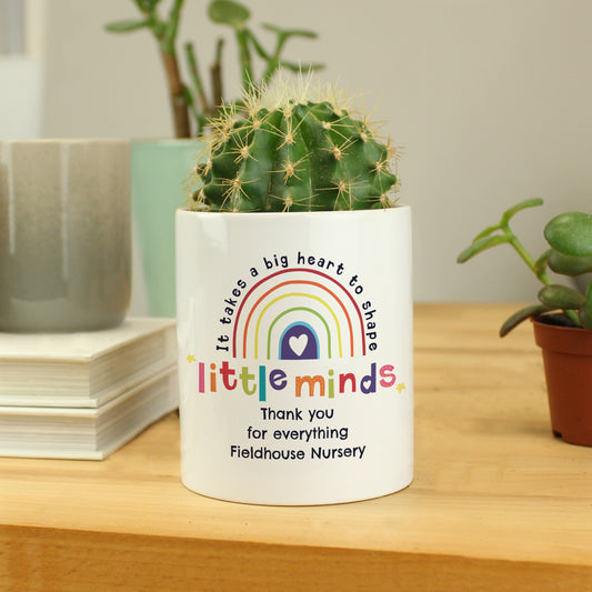 Personalised Shape Little Minds Ceramic Storage Pot - MK&JD Gifts