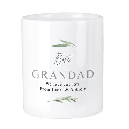 Personalised Free Text Botanical Ceramic Storage Pot - MK&JD Gifts