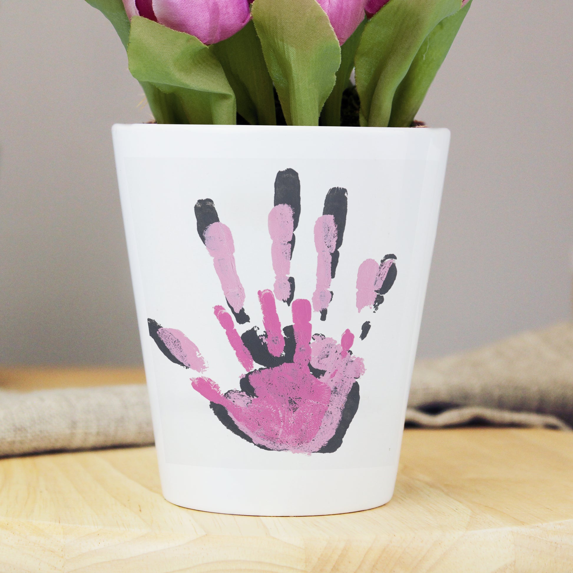 Personalised Childrens Drawing Photo Upload Plant Pot - MK&JD Gifts