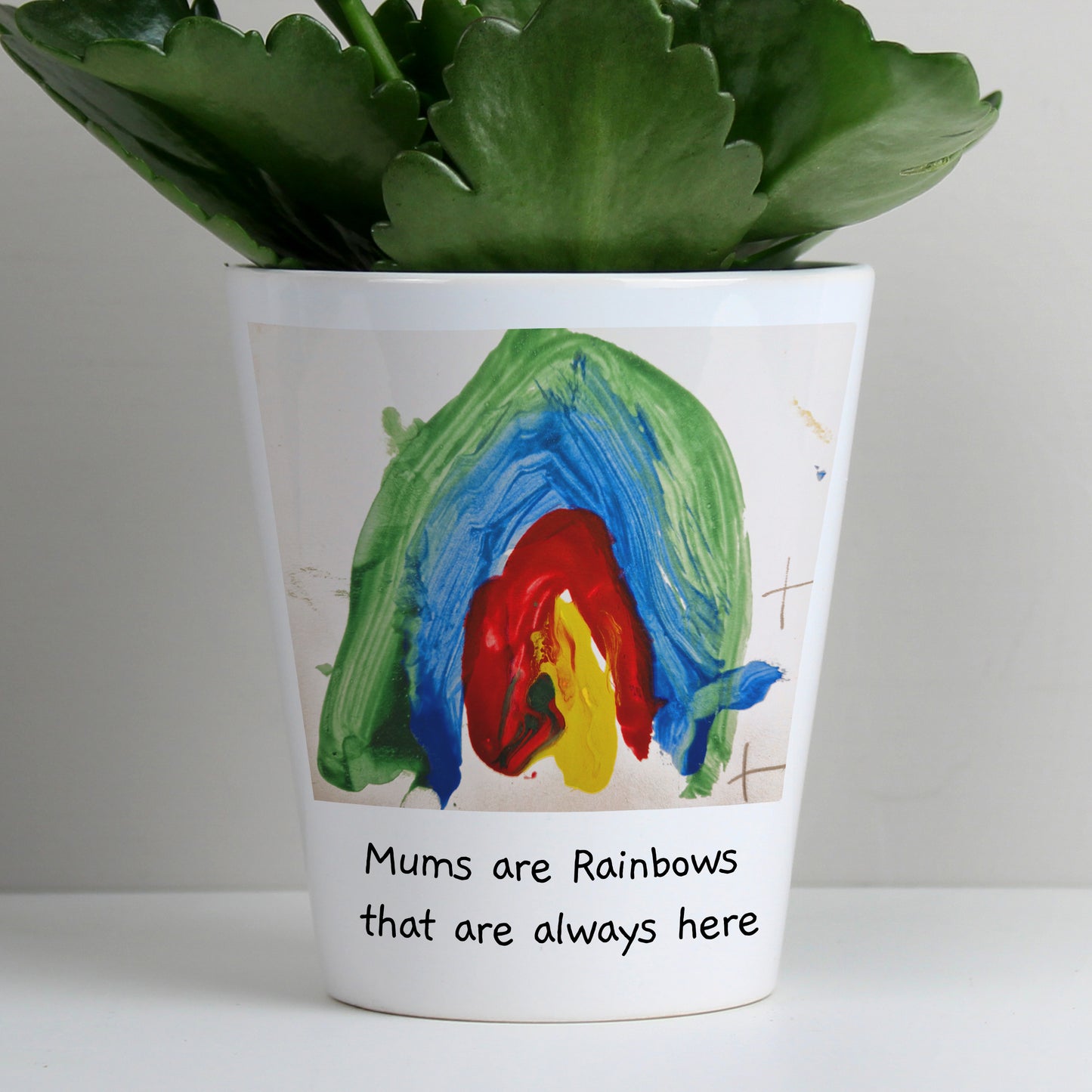 Personalised Childrens Drawing Photo Upload Plant Pot - MK&JD Gifts