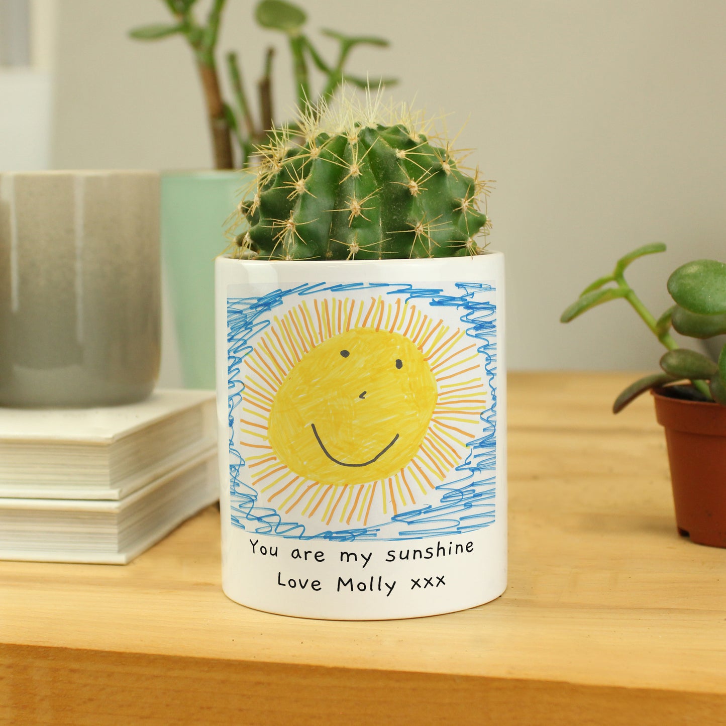 Personalised Childrens Drawing Photo Storage Pot - MK&JD Gifts