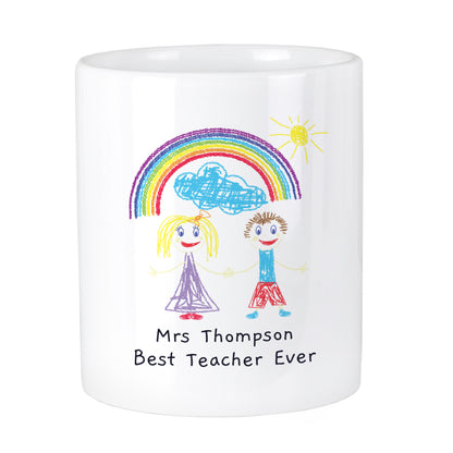 Personalised Childrens Drawing Photo Storage Pot - MK&JD Gifts