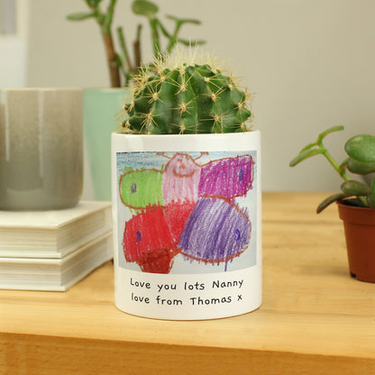 Personalised Childrens Drawing Photo Storage Pot - MK&JD Gifts
