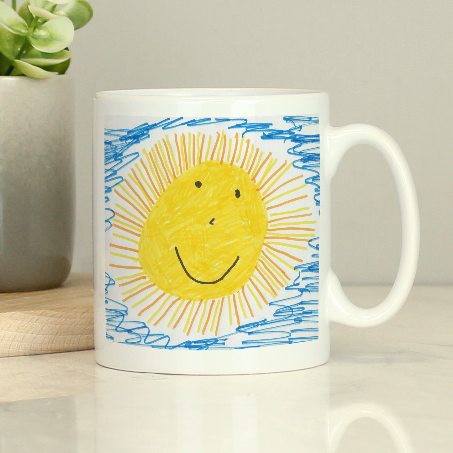 Personalised Childrens Drawing Photo Upload Mug - MK&JD Gifts