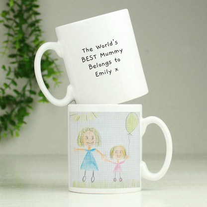 Personalised Childrens Drawing Photo Upload Mug - MK&JD Gifts