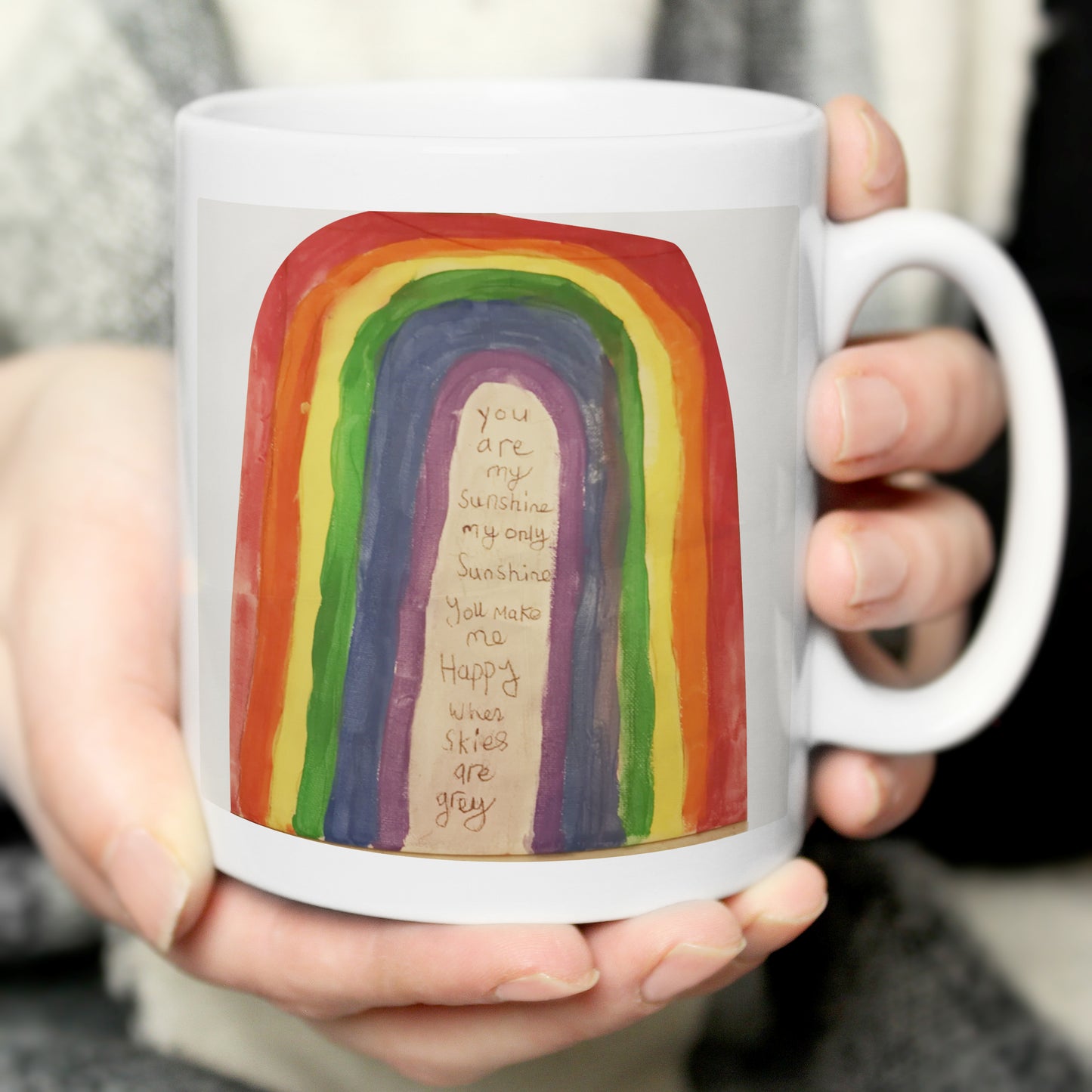 Personalised Childrens Drawing Photo Upload Mug - MK&JD Gifts