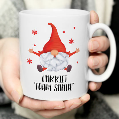 Personalised Red Gonk Christmas Mug - MK&JD Gifts